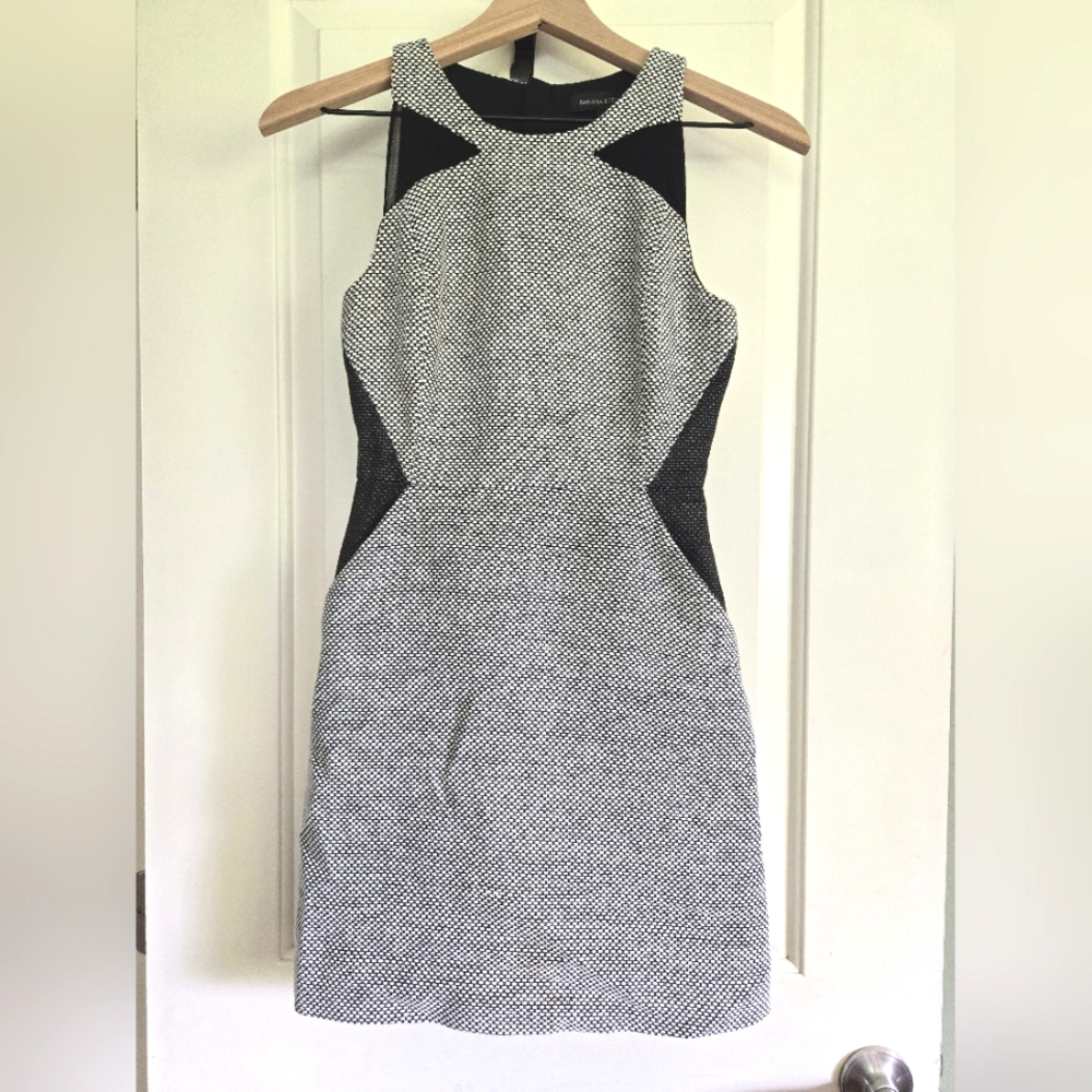 Banana Republic tweed geometric dress
